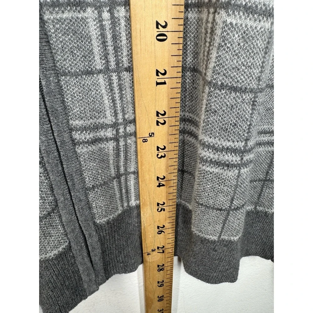 TASSO ELBA MENS SWEATER Size XL‎ GRAY FULL ZIP CARDIGAN